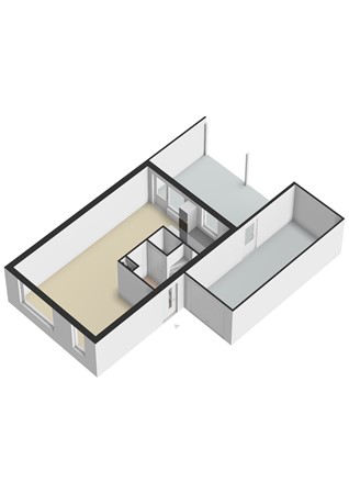 Plattegrond - Gaffelhof 19, 6418 KB Heerlen - Gaffelhof 19 Heerlen - Begane grond 3D.jpg